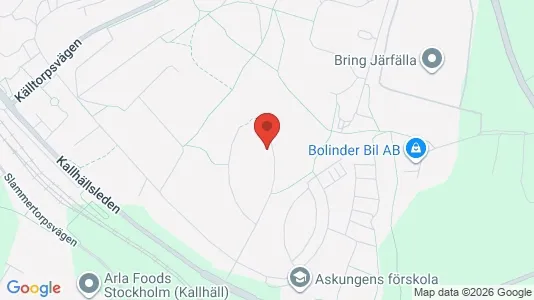 Lägenheter till salu i Järfälla - kort over placeringen