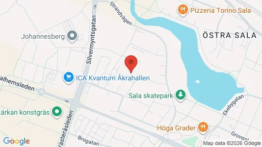 Lägenheter att hyra i Sala - kort over placeringen
