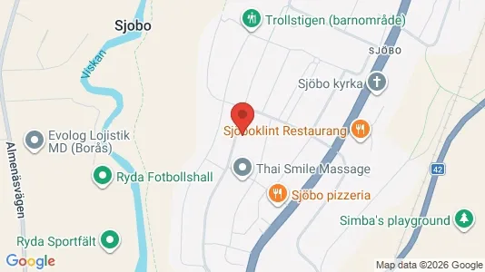Lägenheter till salu i Borås - kort over placeringen