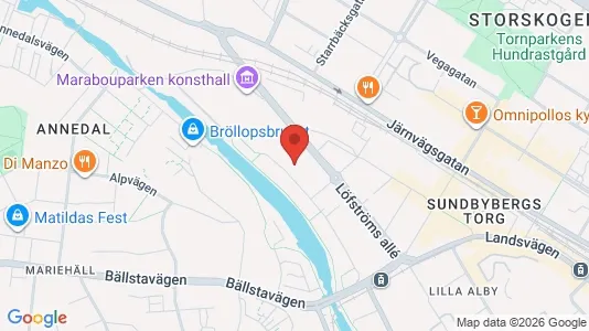 Lägenheter till salu i Sundbyberg - kort over placeringen