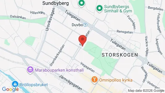 Lägenheter till salu i Sundbyberg - kort over placeringen