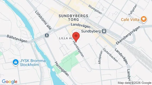 Lägenheter till salu i Sundbyberg - kort over placeringen
