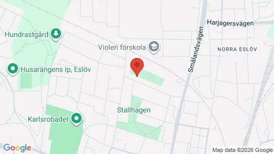 Bostadsrätter till salu i Eslöv - kort over placeringen