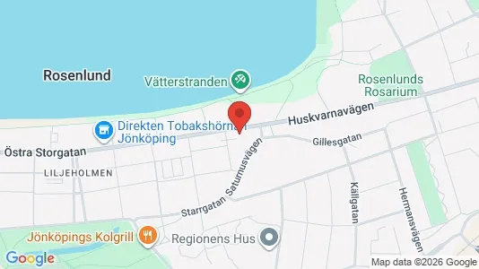 Lägenheter till salu i Jönköping - kort over placeringen