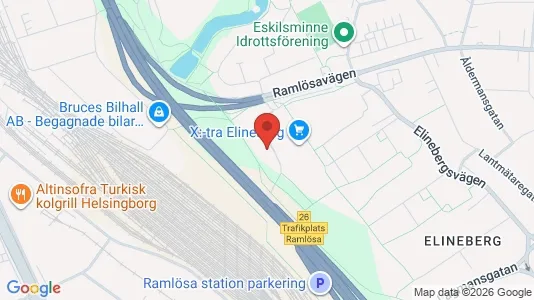 Lägenheter att hyra i Helsingborg - kort over placeringen