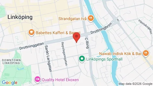 Bostadsrätter till salu i Linköping - kort over placeringen