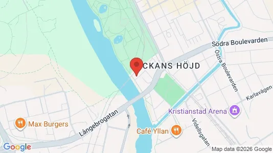 Lägenheter att hyra i Kristianstad - kort over placeringen