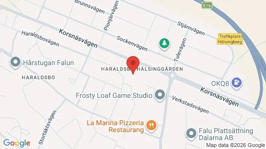 Bostadsrätter till salu i Falun - kort over placeringen