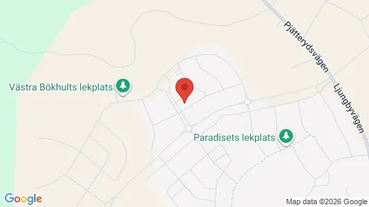 Lägenheter till salu i Älmhult - kort over placeringen