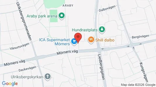 Lägenheter att hyra i Växjö - kort over placeringen
