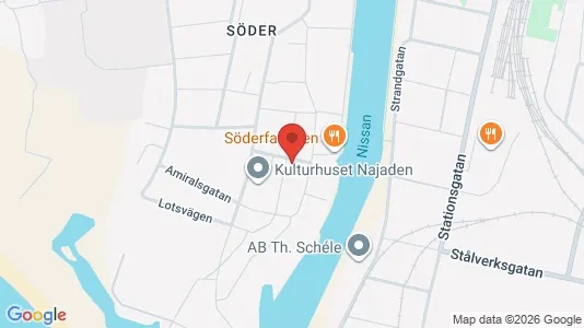 Bostadsrätter till salu i Halmstad - kort over placeringen
