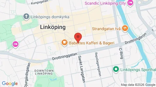 Bostadsrätter till salu i Linköping - kort over placeringen