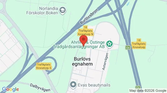 Lägenheter till salu i Burlöv - kort over placeringen