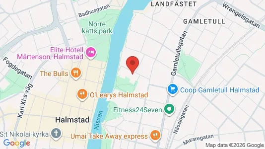 Lägenheter till salu i Halmstad - kort over placeringen