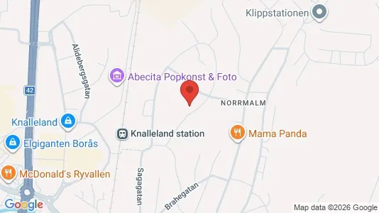 Lägenheter till salu i Borås - kort over placeringen