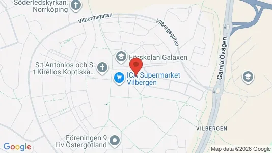 Lägenheter att hyra i Norrköping - kort over placeringen