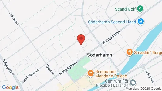 Bostadsrätter till salu i Söderhamn - kort over placeringen