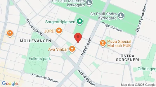 Lägenheter till salu i Malmö Centrum - kort over placeringen