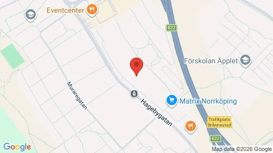 Lägenheter att hyra i Norrköping - kort over placeringen