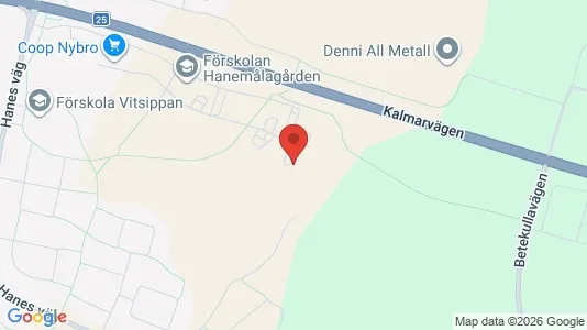 Lägenheter till salu i Nybro - kort over placeringen