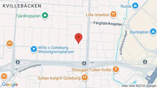 Lägenheter till salu i Lundby - kort over placeringen