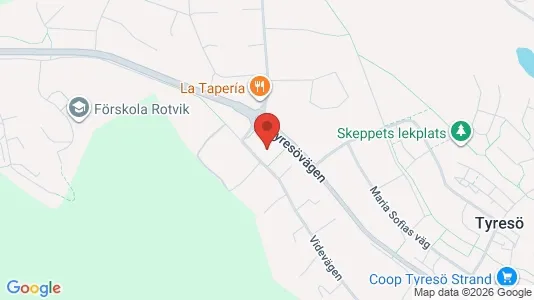 Bostadsrätter till salu i Tyresö - kort over placeringen