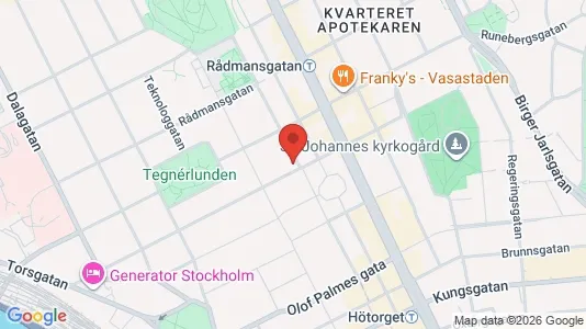 Lägenheter till salu i Stockholm Innerstad - kort over placeringen
