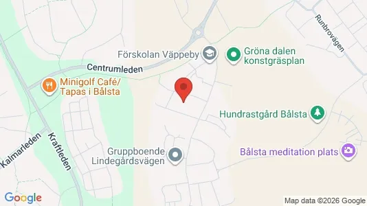 Bostadsrätter till salu i Håbo - kort over placeringen