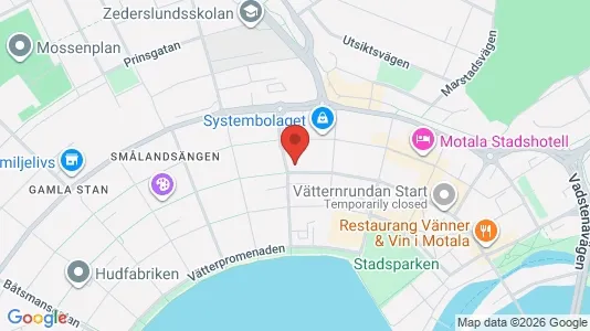 Bostadsrätter till salu i Motala - kort over placeringen