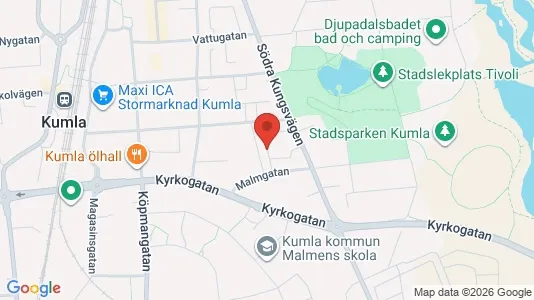 Bostadsrätter till salu i Kumla - kort over placeringen