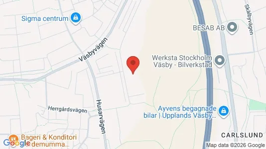 Bostadsrätter till salu i Upplands Väsby - kort over placeringen