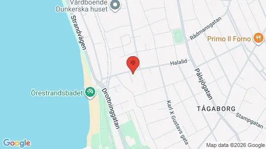 Lägenheter till salu i Helsingborg - kort over placeringen