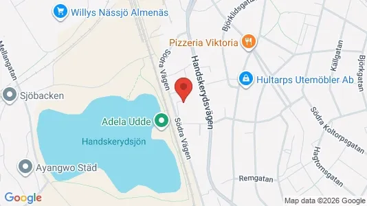 Bostadsrätter till salu i Nässjö - kort over placeringen