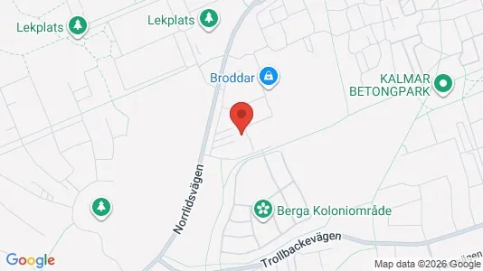 Lägenheter till salu i Kalmar - kort over placeringen