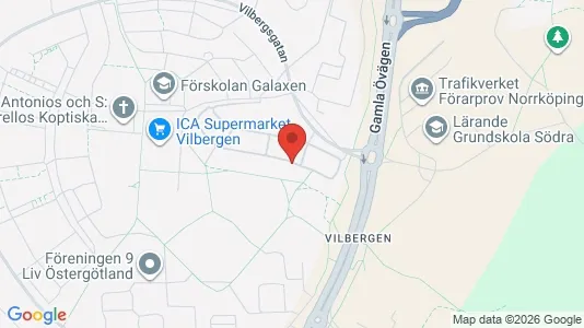 Lägenheter att hyra i Norrköping - kort over placeringen