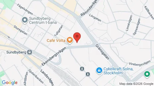Lägenheter till salu i Sundbyberg - kort over placeringen