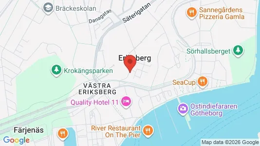 Lägenheter till salu i Lundby - kort over placeringen