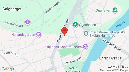 Lägenheter till salu i Halmstad - kort over placeringen