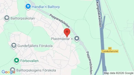 Lägenheter till salu i Mölndal - kort over placeringen