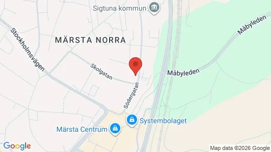 Bostadsrätter till salu i Sigtuna - kort over placeringen