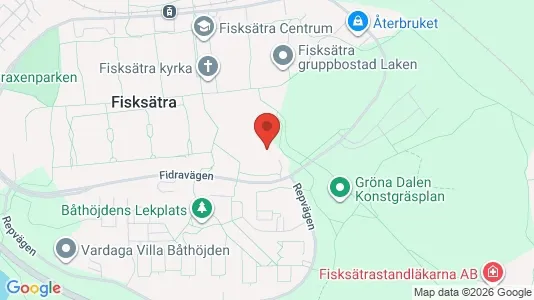 Bostadsrätter till salu i Nacka - kort over placeringen