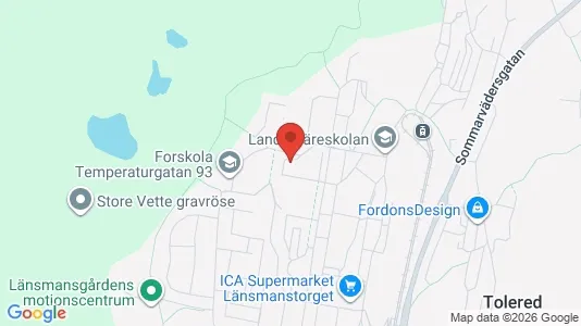 Bostadsrätter till salu i Västra hisingen - kort over placeringen