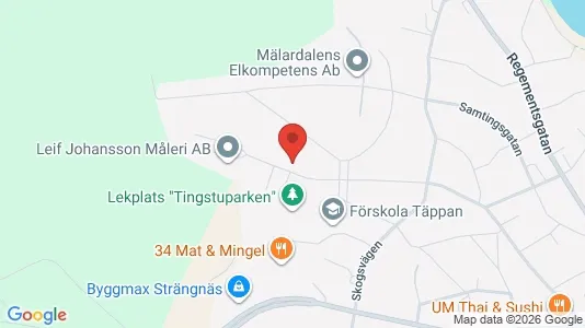 Lägenheter till salu i Strängnäs - kort over placeringen
