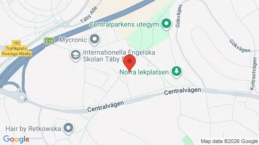 Lägenheter till salu i Täby - kort over placeringen