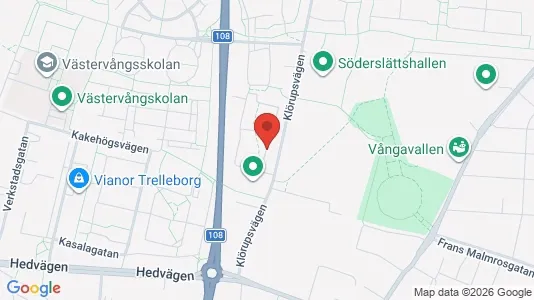Bostadsrätter till salu i Trelleborg - kort over placeringen