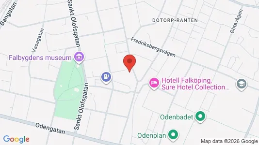 Lägenheter att hyra i Falköping - kort over placeringen