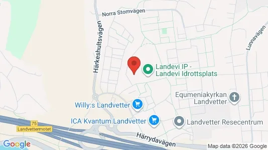 Lägenheter till salu i Härryda - kort over placeringen