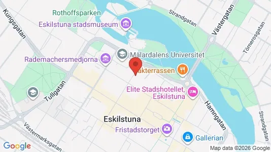 Bostadsrätter till salu i Eskilstuna - kort over placeringen