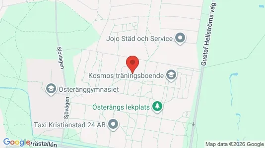 Lägenheter att hyra i Kristianstad - kort over placeringen