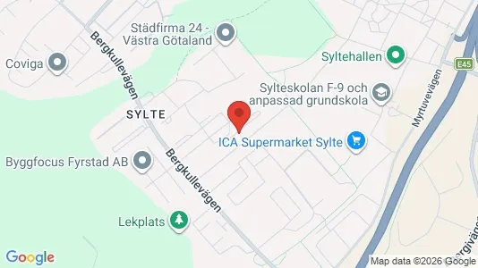 Bostadsrätter till salu i Trollhättan - kort over placeringen